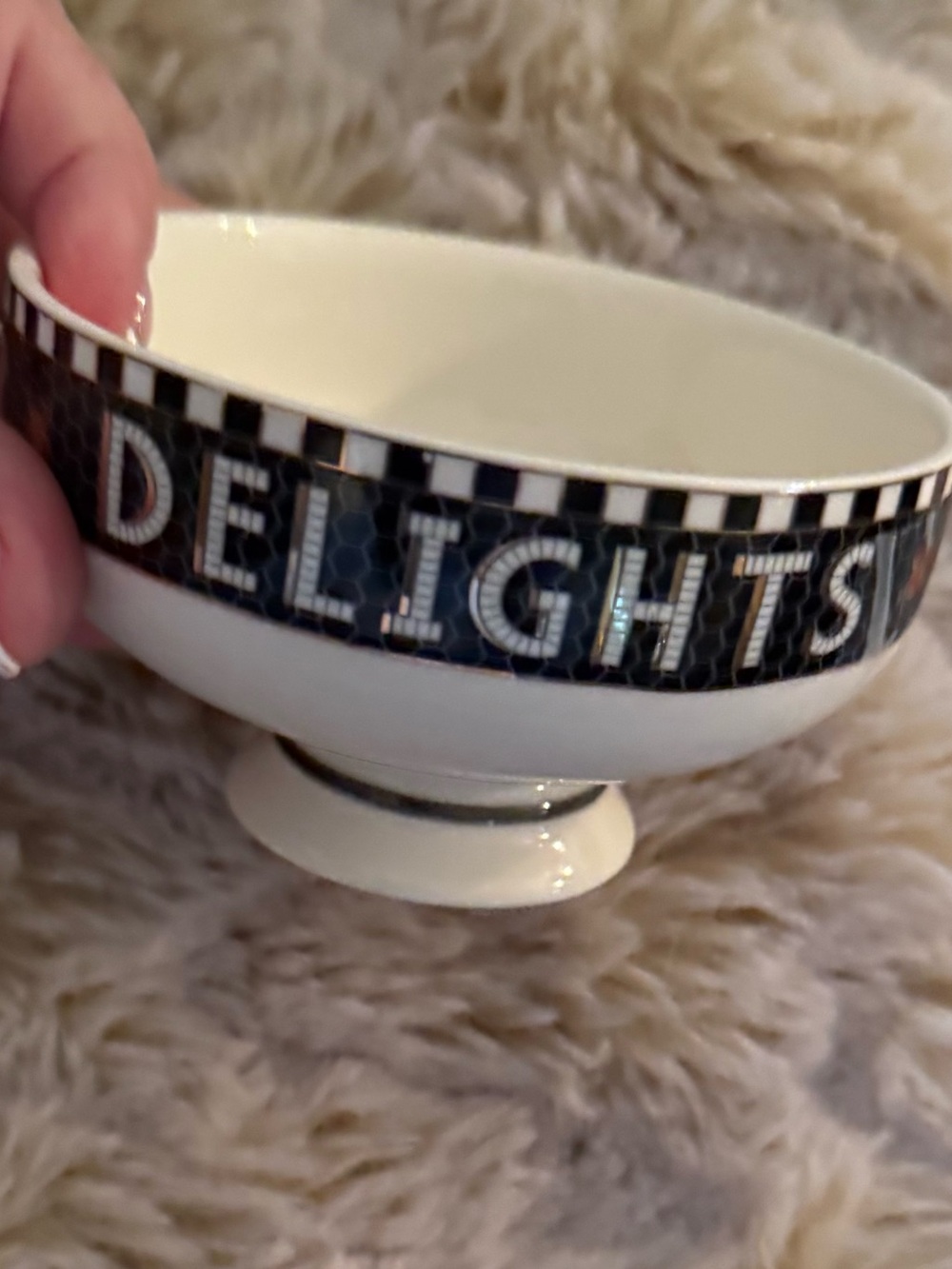Anthropologie Bistro Goulish Hex Mix Witching Decorative Ceramic Bowl